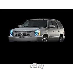 07-14 Cadillac Escalade Multi-Color Changing LED Headlight Halo Ring BLUETOOTH