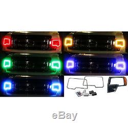 09-14 Ford F-150 Multi-Color Changing Shift LED RGB Headlight Halo Ring Set