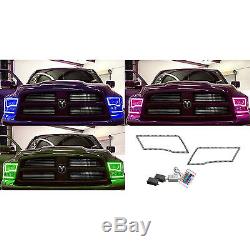 09-16 Dodge Ram Sport Multi-Color Changing Shift LED RGB Headlight Halo Ring Set