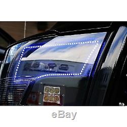 09-16 Dodge Ram Sport Multi-Color Changing Shift LED RGB Headlight Halo Ring Set