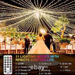 1000 LED Christmas Lights Outdoor 394Ft Dual Color Changing Christmas Tree Lig