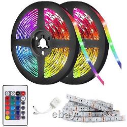 100M/20X5M LED Strip Lights RGB Colour Changing Tape Cabinet Kitchen TV Lighting
