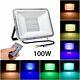 100w 50w 30w Rgb Led Flood Light Outdoor Color Changing Remote Control With Memory