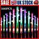 100×glowsticks Colour Changing Party Glow Led Light Flashing Stick Wand In Dark