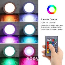 10W RGB LED Recessed Ceiling Lights Panel Downlight 16 Color Changing Spotlight