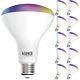 10 Pack Br30 Smart Flood Light Bulbs, Color Changing Led Recessed Wifi Bulb, 8w