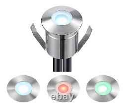 10x Smart WIFI 22mm LED Decking Lights RGB Colour Changing Kitchen Plinth Garden