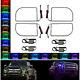 11-16 Ford F-250 Truck Multi-color Changing Led Rgb Halo Headlight Rings Set