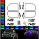 11-16 Ford F-250 Truck Multi-color Changing Led Rgb Halo Headlight Rings Set Ir