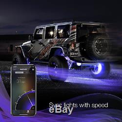 12V App control 4x15 Universal Wheel LED Accent Color Changing Light Kit