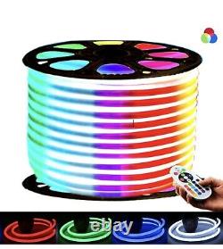 12 Metres RGB LED Neon Flex 10x18mm IP67 Dimmable Wireless Bluetooth App Remote