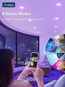 12 Pack Home 5/6 Inch Smart LED Recessed Lighting Color Changing WiFi Can Lights
