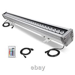 144W LED Wall Washer Light Linkable RGBW Color Changing LED Light 144w Silver