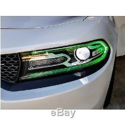 15-18 Dodge Charger RGBW LED Color Changing Headlight Accent DRL Bluetooth Set