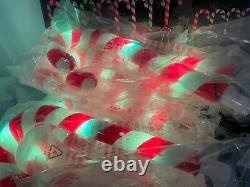 16 Gemmy Orchestra of Lights Color Changing Candy Cane Christmas Pathway Markers