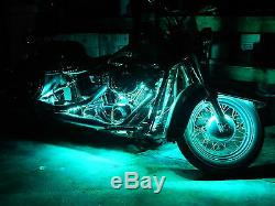 18 Color Change Led Road King Motorcycle 16pc Motorcycle Led Neon Light Kit