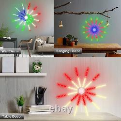 18 Modes Color Changing LED Firework Light USB Wall Hanging Lights Xmas Decor UK
