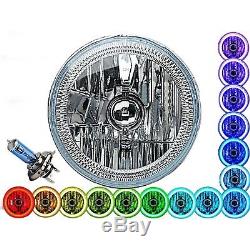 1963 Chevy Impala Front Grille Assembly RGB COB LED Color Change Halo Headlights