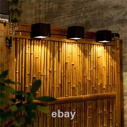 1-10pcs Solar Color Changing Wall Light Outdoor Waterproof LED Fence Stairs Lamp