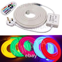 1-20M LED Strip Neon Flex Rope Lights Waterproof Flexible Outdoor Lighting 220V