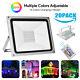 20x 50w Led Floodlight Rgb Remote Color Changing Outdoor Security Garden Walkway