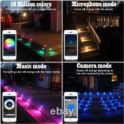 20X LED Decking Light RGB+IC Dream Color Changing Plinth Xmas Party Decor 31mm