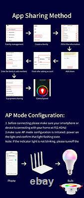 20X Tuya LED Downlight Bluetooth 10W Smart Ceiling Light Dimmable RGB Lamp APP