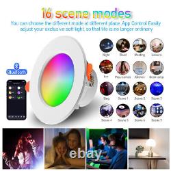 20X Tuya LED Downlight Bluetooth 10W Smart Ceiling Light Dimmable RGB Lamp APP