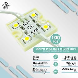 20-100Pcs SMD5050 Waterproof 3-4LEDs Module, 12V, blue, green, red, yellow, rgb, white