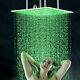 20 Inch Square Rainfall Shower Head Solid Brass Led Colors Changing Top Sprayer