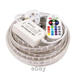 220V 240V RGB LED Strip Lights 120led/m Waterproof Lamp Flexible Rope Tape Light