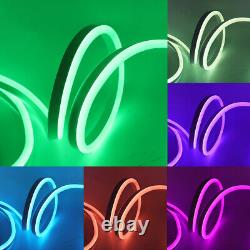 220V LED Neon Flex Rope Strip Lights Waterproof Flexible Outdoor Garden Lighting