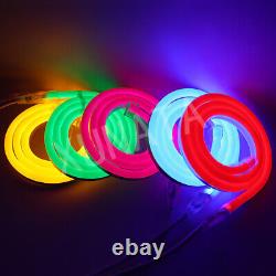 220V LED Neon Flex Rope Strip Lights Waterproof Flexible Outdoor Garden Lighting