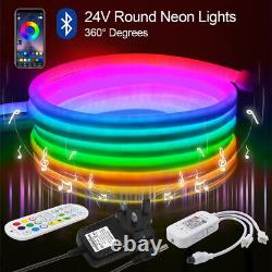 24V RGB Pixel LED Neon Strip Lights WS2811 Flex Rope Lamp Bluetooth WIFI Control