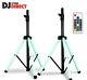 2x Adj Color Changing Led Speaker Stand With Integrated Led Lights With Remote
