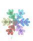 30 Color Changing Christmas Snowflake Led Outdoor Light Yard Lawn Decoration