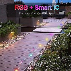 31mm WIFI LED Decking Lights RGBIC Deck Lights Colorful Chasing Ground Lights UK