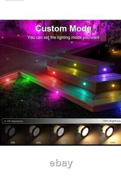 31mm WIFI LED Decking Lights RGBIC Deck Lights Colorful Chasing Ground Lights UK