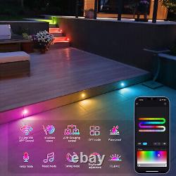 31mm WIFI LED Decking Lights RGBIC Deck Lights Colorful Chasing Ground Lights UK