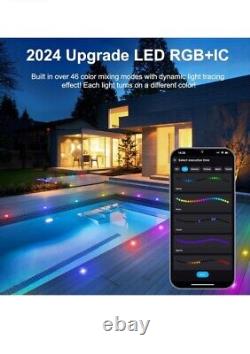 31mm WIFI LED Decking Lights RGBIC Deck Lights Colorful Chasing Ground Lights UK