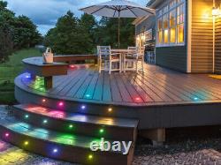 31mm WIFI LED Decking Lights RGBIC Deck Lights Colorful Chasing Ground Lights UK