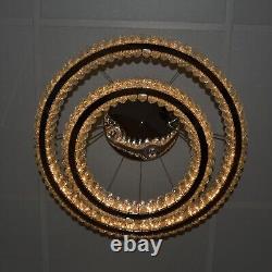 3 & 2 Rings Crystallic LED Chandeliers -Colour Changing Dimmable + Remote