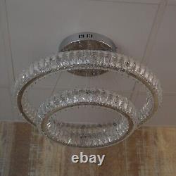 3 & 2 Rings Crystallic LED Chandeliers -Colour Changing Dimmable + Remote