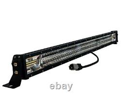 42 Amber White Dual Color Changing LED Light Bar Harness Flash Strobe 12V 24V