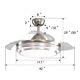 42 Ceiling Fan Light 6 Speed 3 Blades 3 Color Changing Chandelier Lamp Withremote