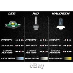4X6 IR Color Change RGB SMD Halo Angel Eye Headlight 24W 6K LED Light Bulb Set