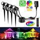4 In 1 Landscape Lights Color Changing Rgb Led Outdoor Waterproof Garden Pathway