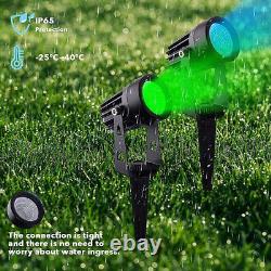 4 in 1 Landscape Lights Color Changing RGB LED Outdoor Waterproof Garden Pathway