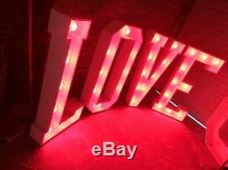 4ft Colour Changing Marquee Love Letters