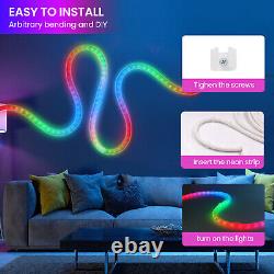 5V WS2812B RGB LED Strip Neon Flex Rope Light Waterproof Outdoor IC Addressable